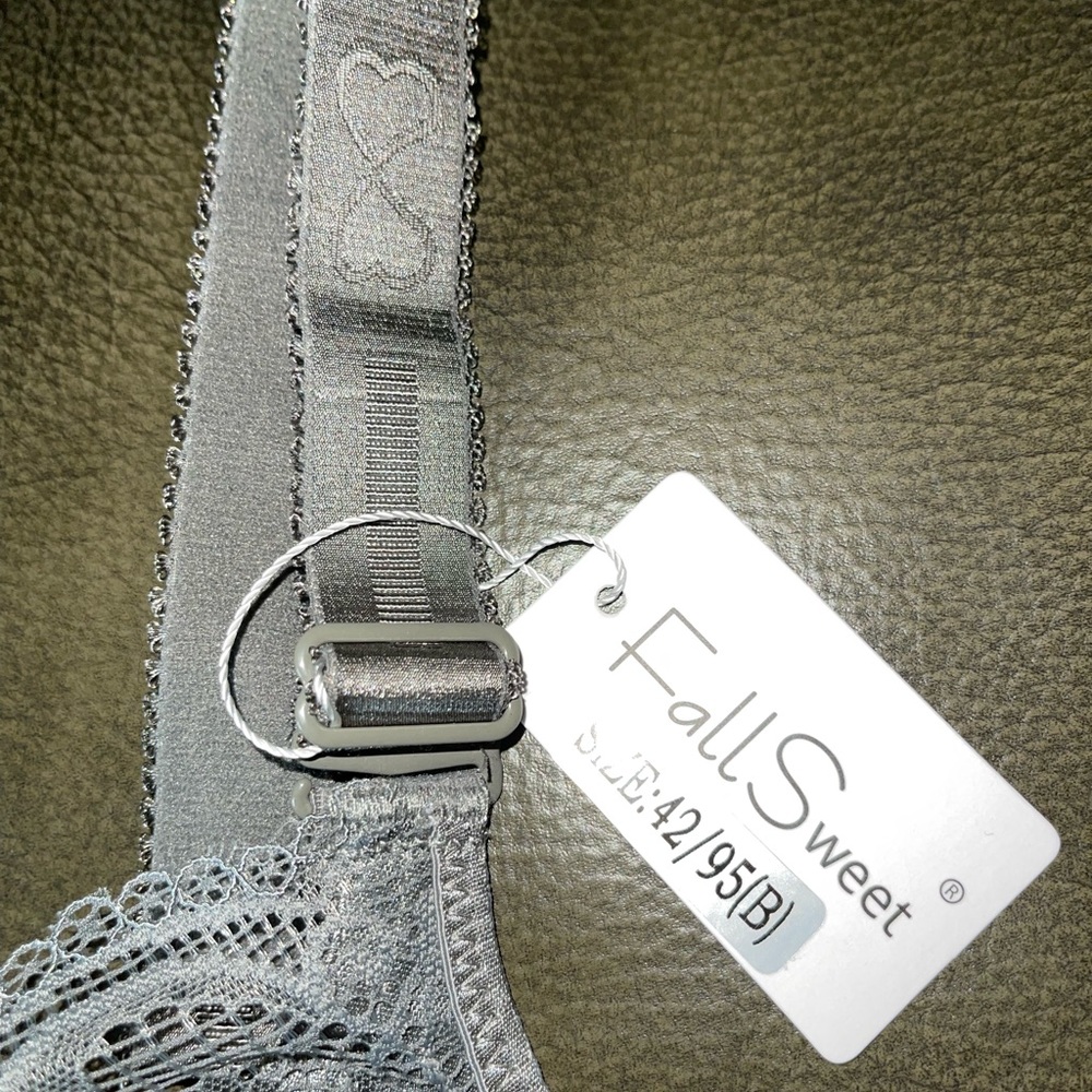 FallSweet padded push up bra NWT gray 42B - Picture 2 of 7
